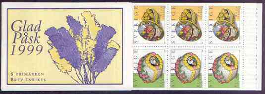 Sweden 1999 Easter 30k booklet complete and pristine, SG SB 526, stamps on , stamps on  stamps on easter