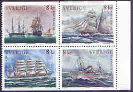 Sweden 1999 Australia 99 Stamp Exhibition  - Paintings of Ships complete set of 4 unmounted mint, SG 2020-23, stamps on arts, stamps on ships