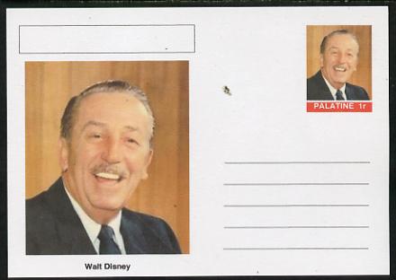 Palatine (Fantasy) Personalities - Walt Disney postal stationery card unused and fine, stamps on personalities, stamps on disney, stamps on films, stamps on cinema, stamps on movies, stamps on 