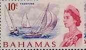 Bahamas 1967-71 Yachting 10c (from def set) unmounted mint, SG 301, stamps on ships, stamps on yachts