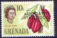 Grenada 1967 Cocoa Pods 10c (from Associated Statehod opt'd def set) unmounted mint, SG 268, stamps on cocoa, stamps on food, stamps on 