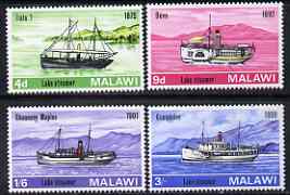 Malawi 1967 LakeMalawi Steamers perf set of 4 unmounted mint, SG 277-80, stamps on , stamps on  stamps on ships, stamps on  stamps on 