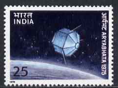 India 1975 Launch of First Indian Satellite unmounted mint, SG 762, stamps on , stamps on  stamps on communications