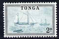 Tonga 1953 Ketches 2d (from def set) unmounted mint, SG 103, stamps on ships