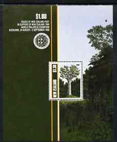 New Zealand 1989 Native Trees perf m/sheet unmounted mint, SG MS 1515, stamps on , stamps on  stamps on trees