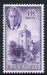 Barbados 1950 St Michael's Cathedral 48c from def set unmounted mint, SG 279, stamps on , stamps on  stamps on cathedrals, stamps on  stamps on , stamps on  stamps on  kg6 , stamps on  stamps on 