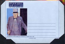 Great Britain 1974 Birth Centenary of Sir Winston Churchill Airletter form without inscription, folded on 'fold lines' otherwise pristine unmounted mint, stamps on , stamps on  stamps on churchill    personalities