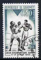 Dahomey 1963 Boxing 50c from Dakar Games set fine used, SG 185, stamps on , stamps on  stamps on sport, stamps on  stamps on boxing