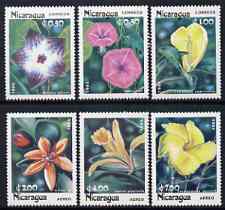 Nicaragua 1985 Flowers perf set of 6 unmounted mint, SG 2673-78