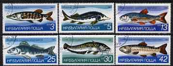 Bulgaria 1983 Freshwater Fishes perf set of 6, cto used SG 3072-77, stamps on fairy tales, stamps on wolves, stamps on 