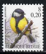 Belgium 2000-01 Birds #4 Blue Tit 8f/0.20 Euro dual currency unmounted mint, SG 3543, stamps on birds