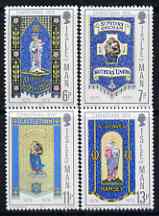 Isle of Man 1976 Christmas & Centenary of Mothers' Union perf set of 4 unmounted mint, SG 90-93, stamps on , stamps on  stamps on christmas, stamps on  stamps on women, stamps on  stamps on tapestry, stamps on  stamps on textiles