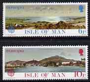 Isle of Man 1977 Europa - Landscapes perf set of 2 unmounted mint, SG 97-98, stamps on europa, stamps on landscapes, stamps on tourism