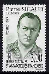 French Southern & Antarctic Territories 1999 Pierre Sicaud (scientist) unmounted mint, SG 396, stamps on , stamps on  stamps on polar, stamps on  stamps on science, stamps on  stamps on personalities