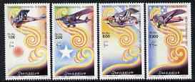 Somalia 2001 Aircraft - Transcontinental Flights perf set of 4 unmounted mint, Michel 906-909, stamps on , stamps on  stamps on aviation