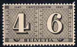 Switzerland 1943 Cantonal Stamp Centenary 10c (4c+6c) unmounted mint SG 430*, stamps on stamp centenary, stamps on stamp on stamp, stamps on stamponstamp
