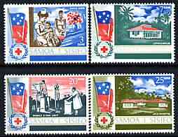 Samoa 1967 South Pacific Health Service perf set of 4 unmounted mint, SG 290-93, stamps on , stamps on  stamps on medical, stamps on  stamps on nurses, stamps on  stamps on x-rays, stamps on  stamps on hospital, stamps on  stamps on 