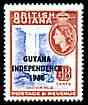 Guyana 1966 Kaieteur Falls 48c with Independence opt (De La Rue opt on Block CA wmk) unmounted mint, SG 394, stamps on , stamps on  stamps on waterfalls