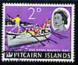 Pitcairn Islands 1964-65 Out from Bounty Bay 2d from def set fine used, SG 38, stamps on ships, stamps on bounty