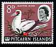Pitcairn Islands 1964-65 Red-footed Booby 8d from def set fine used, SG 42, stamps on birds, stamps on booby