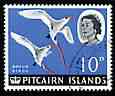 Pitcairn Islands 1964-65 Tropic Bird 10d from def set fine used, SG 43, stamps on birds, stamps on tropic
