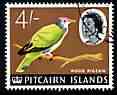 Pitcairn Islands 1964-65 Fruit Dove 4s from def set fine used, SG 47