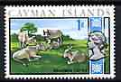 Cayman Islands 1969 Brahmin Cattle 1d from def set unmounted mint, SG 223*, stamps on animals, stamps on cattle, stamps on farming, stamps on ovine, stamps on bovine