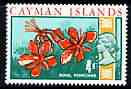 Cayman Islands 1969 Royal Poinciana 4d from def set unmounted mint, SG 227*, stamps on flowers