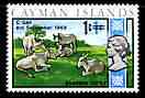 Cayman Islands 1969 Brahmin Cattle 1c on 1d from decimal opt def set unmounted mint, SG 239*, stamps on , stamps on  stamps on animals, stamps on  stamps on cattle, stamps on  stamps on farming, stamps on  stamps on ovine, stamps on  stamps on bovine