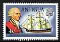 Antigua 1972 Sir George Rodney & HMS Formidable 4c (wmk upright) unmounted mint, SG 326*, stamps on ships, stamps on explorers