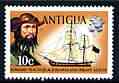 Antigua 1972 Blackbeard & Pirate Ketch 10c (wmk upright) unmounted mint, SG 329*, stamps on ships, stamps on explorers, stamps on pirates