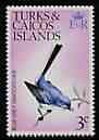 Turks & Caicos Islands 1974 Gnatcatcher 3c (wmk upright) unmounted mint, SG 413, stamps on birds