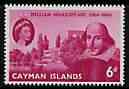 Cayman Islands 1964 400th Birth Anniversary of Shakespeare 6d unmounted mint, SG 183*, stamps on personalities, stamps on shakespeare, stamps on literature