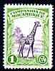 Mozambique Company 1937 Giraffe 1c unmounted mint SG 286*, stamps on giraffe, stamps on animals
