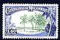 Mozambique Company 1937 Palms at Beira 1E40 unmounted mint SG 300*, stamps on trees
