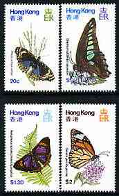 Hong Kong 1979 Butterflies perf set of 4 unmounted mint, SG 380-83, stamps on , stamps on  stamps on butterflies