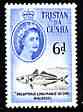 Tristan da Cunha 1960 Long-Finned Scad 6d from def set unmounted mint, SG 36, stamps on , stamps on  stamps on marine life, stamps on  stamps on fish