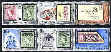 Montserrat 1976 Stamp Centenary perf set of 6 unmounted mint, SG 356-61