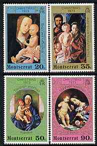 Montserrat 1973 Christmas (Paintings) perf set of 4 unmounted mint, SG 318-21, stamps on , stamps on  stamps on christmas, stamps on  stamps on arts, stamps on  stamps on david, stamps on  stamps on 