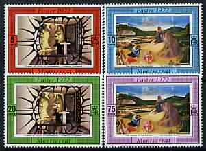 Montserrat 1972 Easter perf set of 4 unmounted mint, SG 287-90, stamps on , stamps on  stamps on easter, stamps on  stamps on arts, stamps on  stamps on bellini, stamps on  stamps on cathedrals