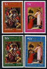 Montserrat 1971 Easter perf set of 4 unmounted mint, SG 268-71, stamps on easter, stamps on arts, stamps on 