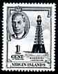 British Virgin Islands 1952 Sombrero Lighthouse 1c unmounted mint, SG 136*