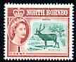 North Borneo 1961 Sambar Stag 1c (from def set) unmounted mint, SG 391, stamps on animals, stamps on deer