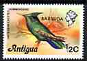 Barbuda 1977 Crested Hummingbird 1/2c (from optd def set) unmounted mint, SG 305*, stamps on birds, stamps on hummingbirds