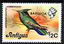 Barbuda 1977 Crested Hummingbird 1/2c (from opt'd def set) unmounted mint, SG 305*, stamps on , stamps on  stamps on birds, stamps on  stamps on hummingbirds