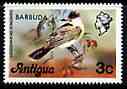 Barbuda 1977 Kingbird 3c (from opt'd def set) unmounted mint, SG 308*, stamps on birds, stamps on 