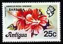 Barbuda 1977 Hibiscus 25c (from optd def set) unmounted mint, SG 315*, stamps on flowers, stamps on trees