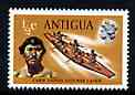 Antigua 1970-75 Carib Indian & War Canoe 1/2c (from def set) unmounted mint, SG 269, stamps on natives, stamps on canoeing