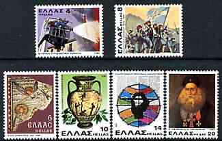 Greece 1980 Anniversaries & Events perf set of 6 unmounted mint, SG 1518-23, stamps on ships