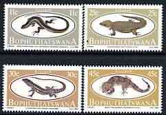 Bophuthatswana 1984 Lizards perf set of 4 unmounted mint, SG 150-53, stamps on , stamps on  stamps on lizards, stamps on  stamps on reptiles